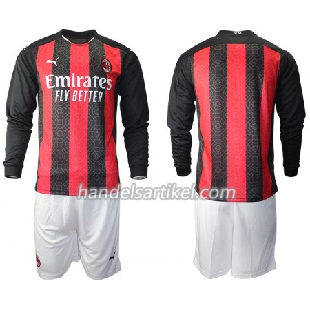 AC Mailand Kinder Heim Trikotsatz 2020/21 Langarm (+ Kurze Hosen)